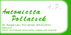 antonietta pollatsek business card